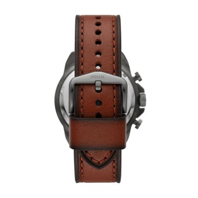 Bronson Chronograph Brown LiteHide™ Leather Watch