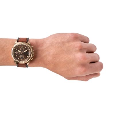 fossil bronson chronograph watch