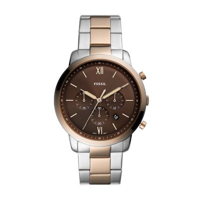 Neutra chronograph stainless shop steel watch fossil