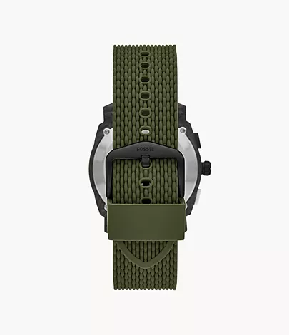 Machine Chronograph Olive Silicone Watch - FS5872 - Fossil