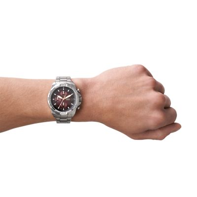 Chronograph - - Stainless Steel FS5878 Fossil Bronson Watch