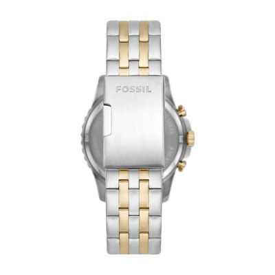FB-01 Chronograph Watch - Fossil Steel Stainless Two-Tone - FS5881