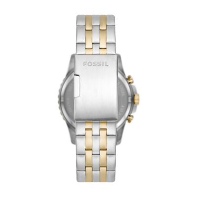 Fossil two tone watch on sale mens