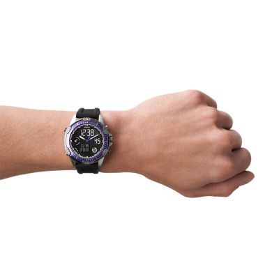 Comprar Correas de silicona para reloj Casio, 18, 20 y 22mm, color negro,  deportivo, para buceo, correa de reloj de goma, hebilla plateada de acero  inoxidable