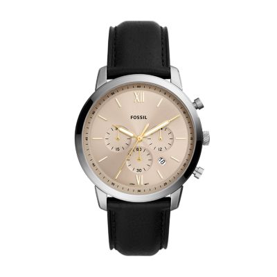 Neutra Chronograph Black LiteHide™ Leather Watch - FS5885 - Fossil