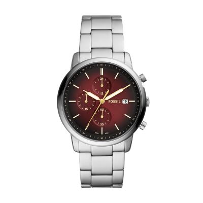 

Fossil Homme Montre Minimalist chronographe en acier inoxydable