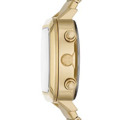 Retro analogue-Digital Gold-Tone Stainless Steel Watch - FS5889 