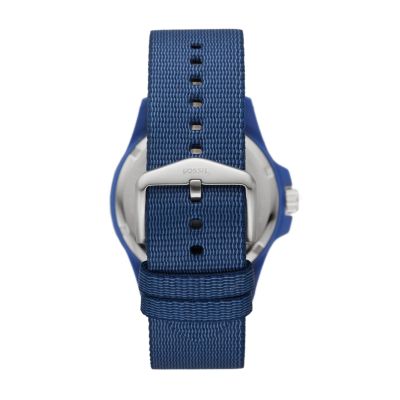 Consider It Solar Recycled Ocean Plastic Woven Strap Watch