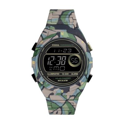 Fossil on sale camo watch