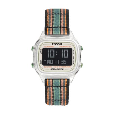 Digital fossil watch online men's