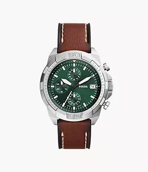 Bronson Chronograph Brown Eco Leather Watch