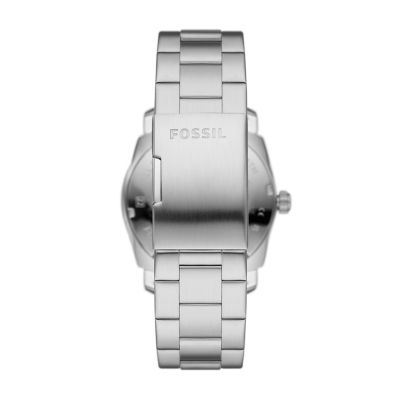 Machine Three-Hand Date Stainless Steel Watch - FS5899 - Fossil