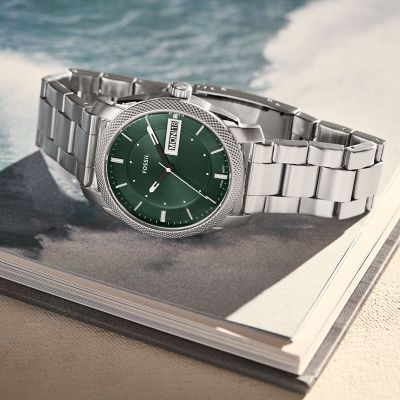 Fossil on sale green watch