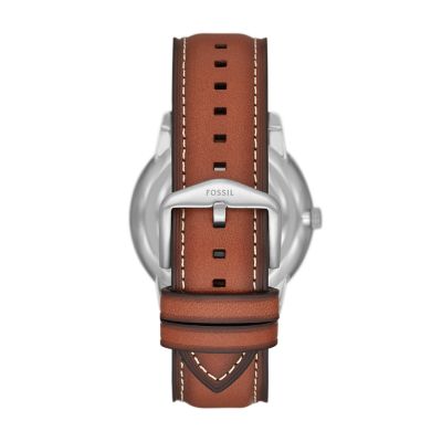 Neutra Moonphase Multifunction Brown LiteHide™ Leather Watch