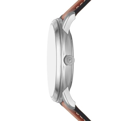 Neutra Moonphase Multifunction Brown Leather Watch