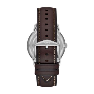 FS5905 Moonphase Brown LiteHide™ Fossil Neutra Multifunction Watch - - Leather