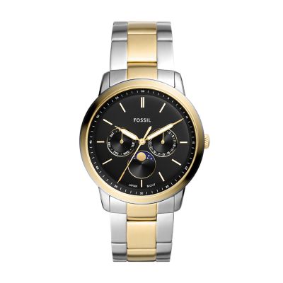 Montre Multifonctionnelle En Acier Inoxydable Bicolore Neutra Moonphase