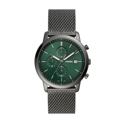 Reloj Fossil Minimalist Hombre Negro Cronógrafo FS5943