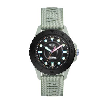 

Fossil Homme Montre FB-01 à alimentation solaire en #tide ocean material® verte