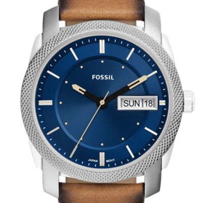 fossil day date watch