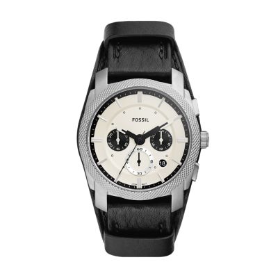 LiteHide™ Leather FS5921 - Watch Chronograph - Machine Black Station Watch