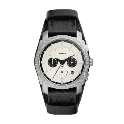 Fossil chronograph cheap leather strap