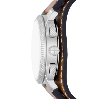 LiteHide™ - Fossil Watch FS5922 Machine Chronograph Leather Tan -