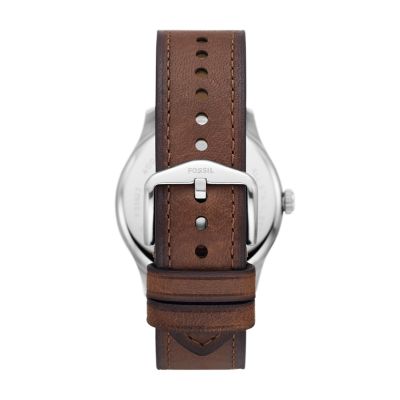 Uhr Dayliner 3-Zeiger-Werk Leder mittelbraun - FS5923 - Fossil