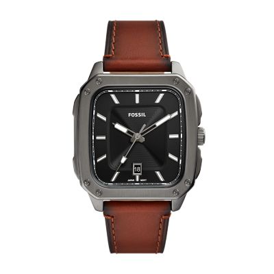 Fossil square 2025 watch leather band