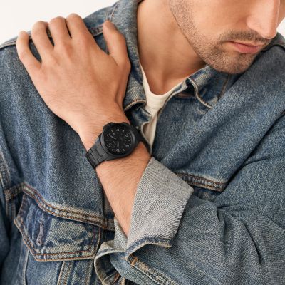 Fossil watch outlet stainless steel black