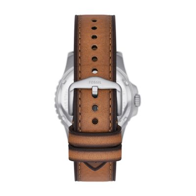 Fossil watch shop tan strap