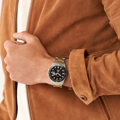 Fossil three hot sale hand watch