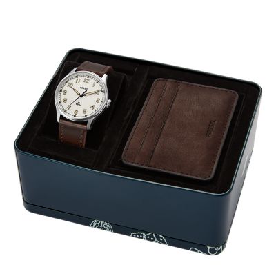 Fossil watch clearance and wallet set