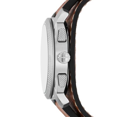 Machine Chronograph Tan LiteHide™ Watch - Fossil - FS5962 Leather