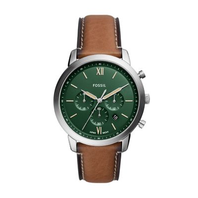 Fossil Men Neutra Chronograph Tan Eco Leather Watch