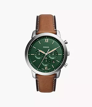 Neutra Chronograph Tan Eco Leather Watch