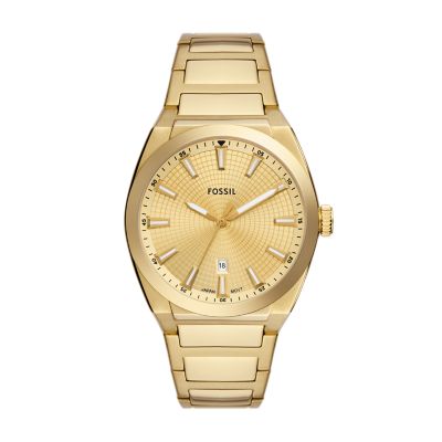 Fossil men's gold watches sale