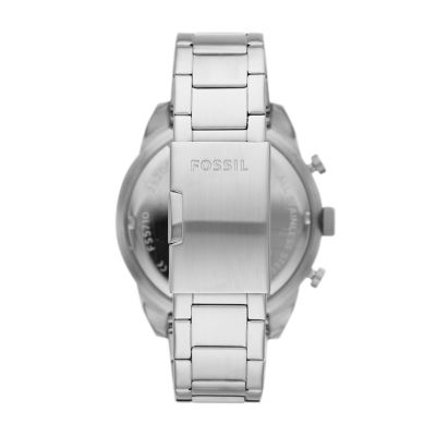 Fossil Watch Stainless - - Strap Chronograph Set and Steel FS5968SET Interchangeable Bronson