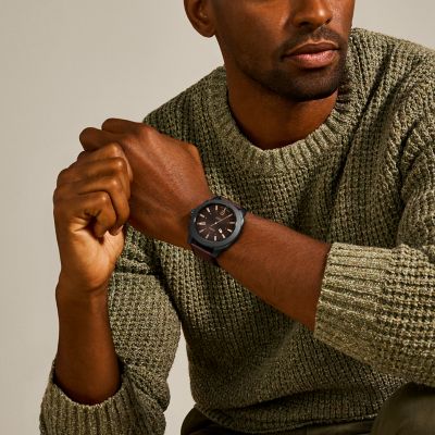 Men's Leather Watches: Shop Leather Straps & Watches for Men - Fossil