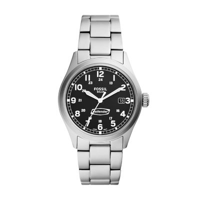 Defender Solar Powered Stainless Steel Watch FS5973 Fossil