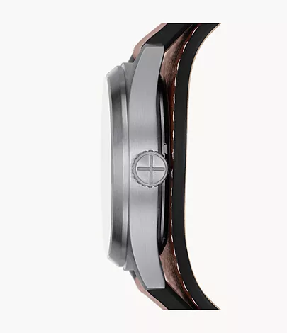 Defender Solar-Powered Medium Brown LiteHide™ Leather Watch Defender Solar-Powered Medium Brown LiteHide™ Leather Watch