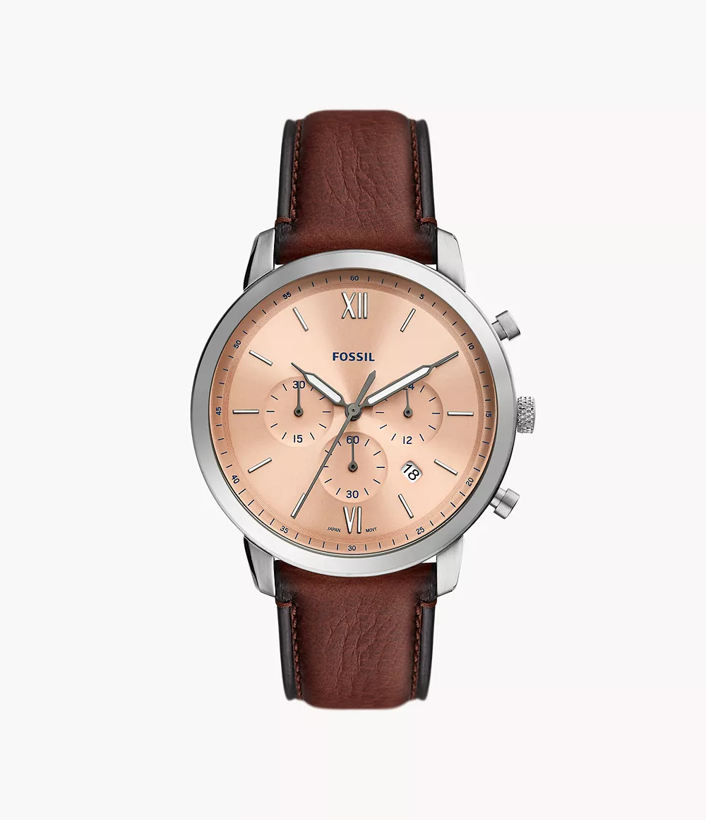 Neutra Chronograph Tan LiteHide™ Leather Watch - FS5963 - Fossil