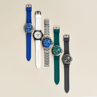 - FS5992 Fossil Silicone Watch Fossil - Oasis Blue GMT