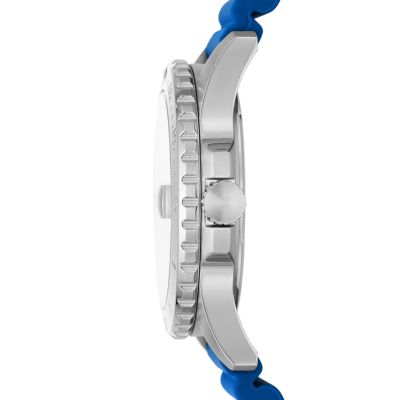 Reloj Fossil Blue Dive de acero inoxidable en tono dorado con tres agujas y  fecha