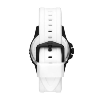 Fossil white strap outlet watch