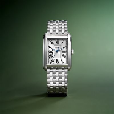 Carraway Three-Hand Stainless Steel Watch