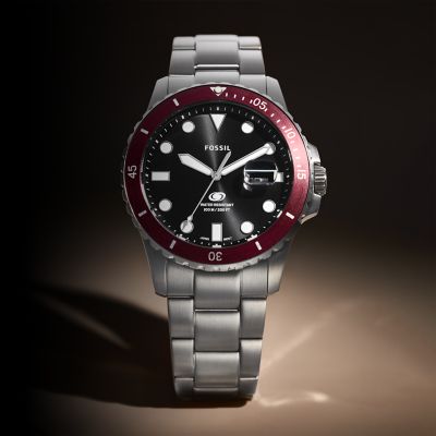 All stainless shop steel fossil watch