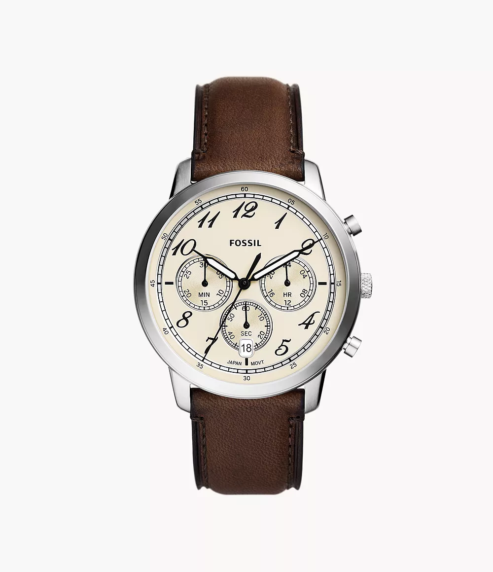 Image of Neutra Chronograph Brown Leather Watch