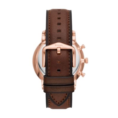 Watch - - Leather Neutra FS6026 Fossil Chronograph Brown