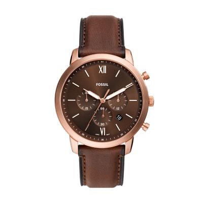 Neutra Chronograph Brown Leather Watch